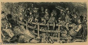 Crowds Watch Carriage Racing — Paul Gustave Doré