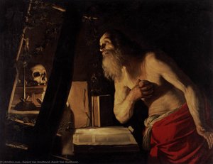 St Jerome — Gerard Van Honthorst, Baroque Dramatic Light