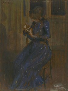 Girl in a Blue Dress
