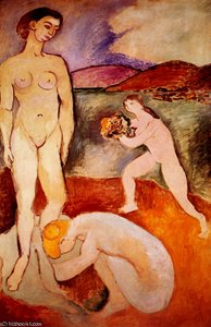 Luxe I Huile Sur Toile Paris, Musée D'art Moderne — Henri Matisse, Fauvist Style