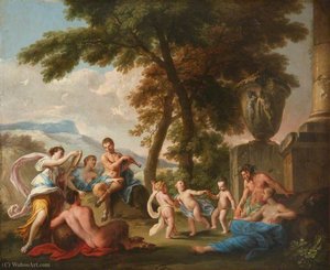 A bacchanalian scene