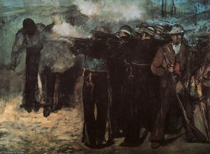 Study For 'execution Of The Emperor Maximilian', — Édouard Manet