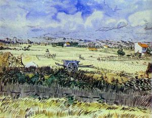 Blue Cart — Vincent Willem Van Gogh, Post-impressionism