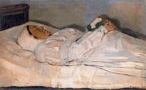 Woman On Her Deathbed — Ferdinand Hodler