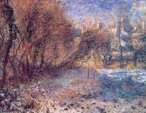 Landscape With Snow — Pierre-auguste Renoir, Impressionism