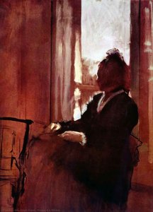 Woman At A Window — Edgar Degas, Impressionism