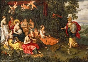 Minerva Visiting The Muses On Mount Helicon — Hans Iii Jordaens
