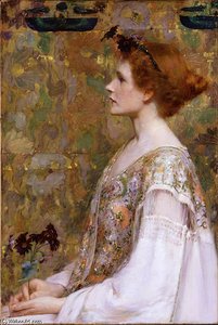 Woman With Red Hair — Albert Herter
