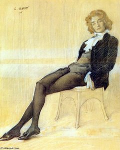 The Poet Zinaida Gippius — Léon Bakst