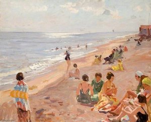 Silver Morning, Aldeburgh Beach — Algernon Talmage