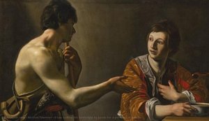 Esau Selling His Birthright To Jacob For A Pottage Of Lentils — Nicolas Tournier