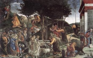 The Youth Of Moses, In The Sistine Chapel — Sandro Botticelli