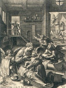 The Holy Family In Egypt — Jan I Sadeler, Baroque