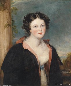 Young Lady With Black Cap — George Henry Harlow