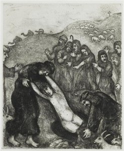 Joseph Is Attacked And Robbed By His Brothers (genesis Xxxvii, 23 24) — Marc Chagall