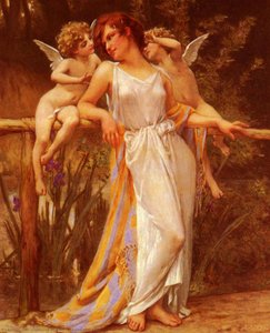 Nymphe Avec Puttis — Guillaume Seignac