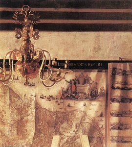 The Art Of Painting (detail) — Johannes Vermeer, Dutch Golden Age Realism