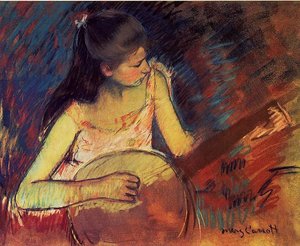 Girl With A Banjo — Mary Stevenson Cassatt