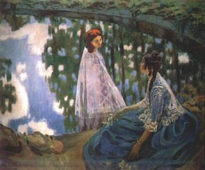 The Pool — Victor Borisov-musatov