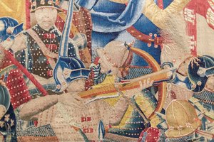 Detail Of The Tapestry “the Attack Of Asilah” — Tournai Passchier Grenier, Flemish Renaissance