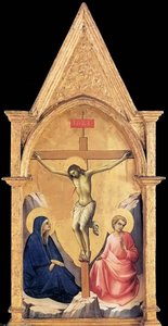 Crucifixion With The Virgin And St John The Evangelist — Lorenzo Monaco