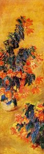 Red Azalias In A Pot — Claude Monet, Impressionism