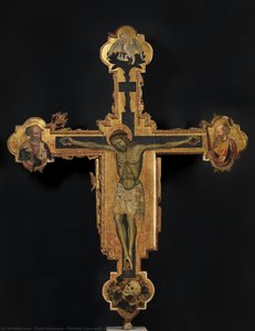 Painted Cross With Saints Peter And Paul — Paolo Veronese