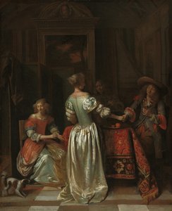 The Greeting — Pieter De Hooch