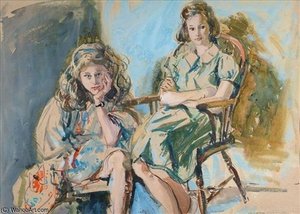 Portrait Study Of Two Girls