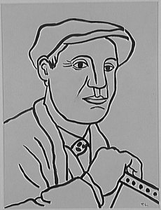 Portrait Of A Man With The Hat, Study For Builders — Fernand Léger