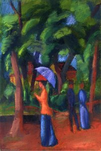 Walking In The Park — August Macke