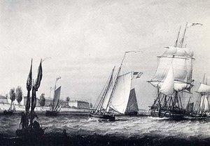 Boston Harbor, (painting) — Robert W. Salmon