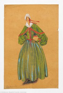 Dress Design — Marguerite Porracchia, Art Deco