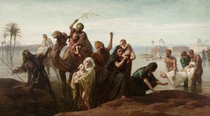 The Sudden Rising Of The Nile — Frederick Trevelyan Goodall