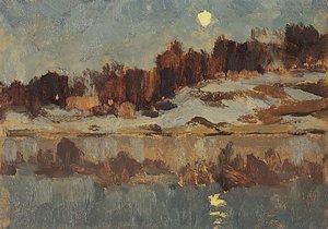 Landscape With Moon — Isaak Ilyich Levitan