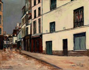 Rue Du Mont-cenis In Montmartre 1 — Maurice Utrillo