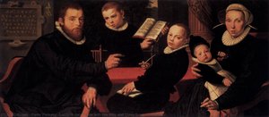 Laurens Jacobszon With His Wife And Three Sons — Pieter Pietersz
