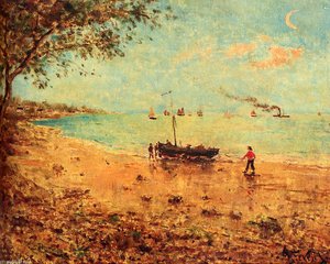 Une Plage En Normandie — Alfred Stevens