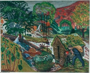 Mill Water (woodcut)