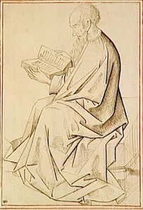 Etude Of Figure The Evangelist — Rogier Van Der Weyden