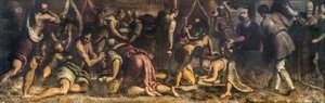 The Descent Of Manna — Jacopo Palma Il Giovane, Baroque