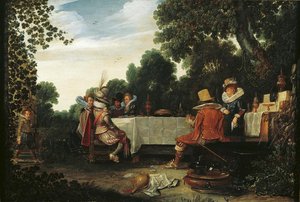 Party In The Garden — Esaias Van De Velde