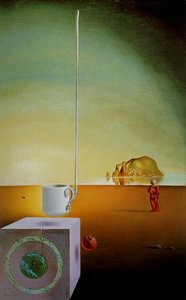 Giant Flying Demi-tasse With Incomprehensible Appendage Five Meters Long, Circa 1944-45 — Salvador Dalí