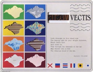 Holiday Postcard Series 5 Vectis (poem And Patterns) — Stephen Nicoll