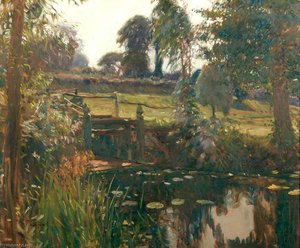 Mendham, The Mill Pool Near The Artist's Home — Sir Alfred James Munnings, Impressionism