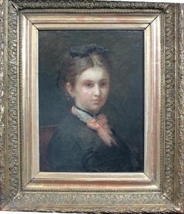Portrait De Mlle Léonie Rose Davy — Adolphe Félix Cals