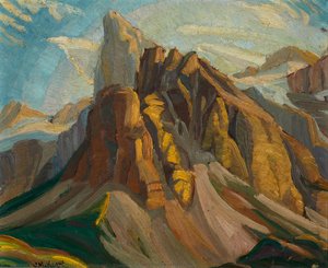 Tower Of Babel Rocky Mountains — Yvonne Mckague Housser, Canadian Modernism