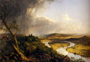 The Oxbow (the Connecticut River Near Northampton) — Thomas Cole