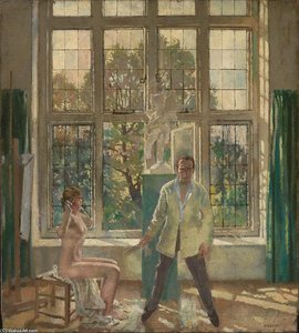 Selfportrait With Model (also Known As Summer Afternoon) — Sir William Newenham Montague Orpen