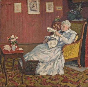 Old Lady In White Seated, (1912) — Albert André